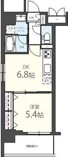 エリートタウン日本橋【6階】の間取り