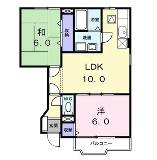 クレセール紗音【1階】の間取り