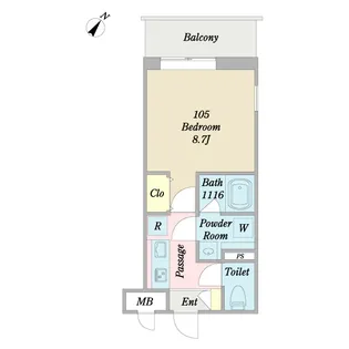 メゾンロア【2階】の間取り