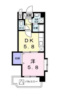 ラフィネT.M.I【4階】の間取り