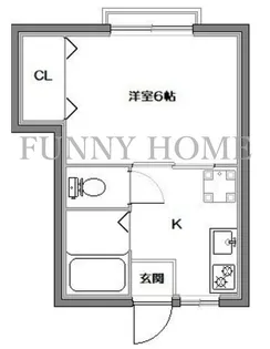ハイツ角田【2階】の間取り