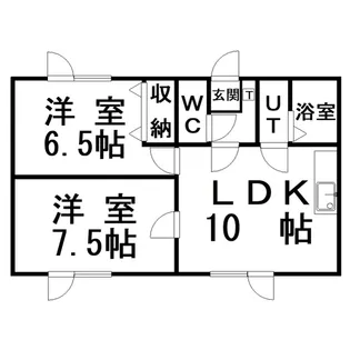 サルート文苑【2階】の間取り