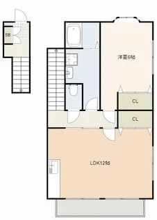 ハイステージカサブランカ【2階】の間取り