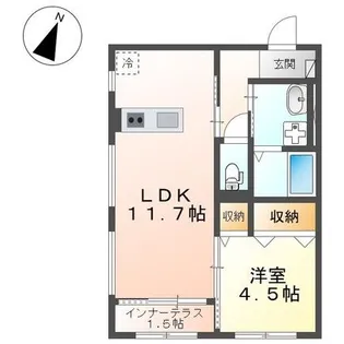 ハウルノア【2階】の間取り