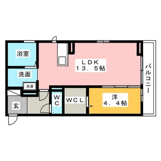 アサヒエステート【1階】の間取り