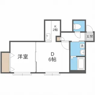 シャングリラ美園【2階】の間取り