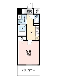 プランドール西子飼【2階】の間取り