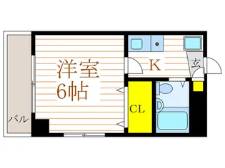 ロックケ-プ【6階】の間取り