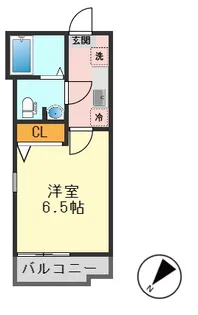 ラルーチェ新小岩【4階】の間取り