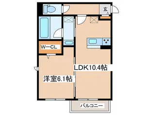 ヴァローレV【1階】の間取り