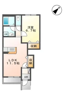 アンハイツ【1階】の間取り