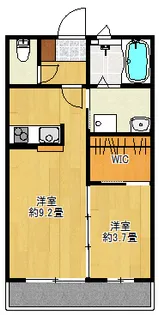 グランコート館林A【1階】の間取り