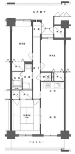 柳町団地4号棟【7階】の間取り