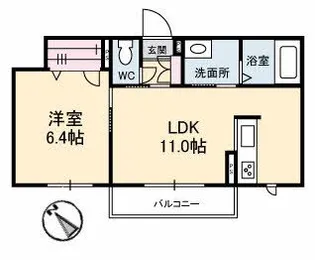 グランベレオ美来【3階】の間取り
