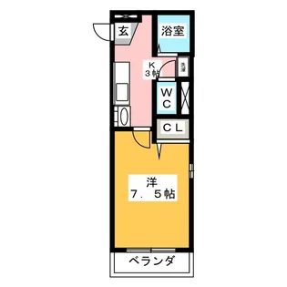 ルネッサ岩塚【5階】の間取り