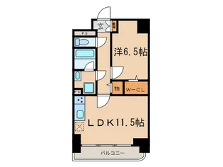グラシーナ文京【2階】の間取り