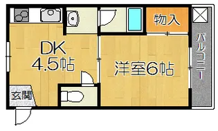 アガタマンション【4階】の間取り