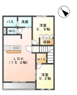 グランドセフトオートジー【2階】の間取り