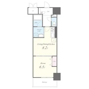リップルズ【8階】の間取り
