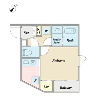 ブリュッケ王子【5階】の間取り