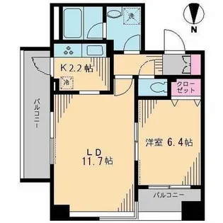 ブルソール信濃町【3階】の間取り