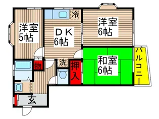 フロンティア樹林【2階】の間取り