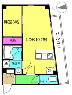 プレスタンテ垂水【2階】の間取り