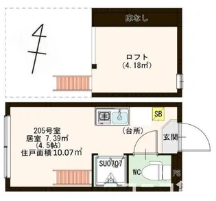 ハーモニーテラス西ヶ原【2階】の間取り