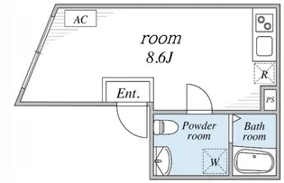 アーバンフロント日暮里【2階】の間取り
