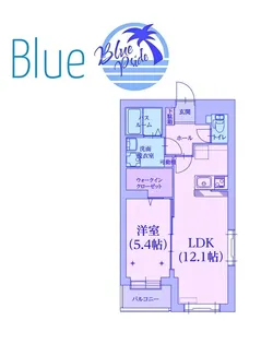 フクルーエ平成高田【1階】の間取り