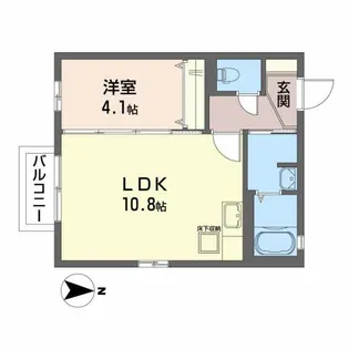 ファビュラスI【1階】の間取り