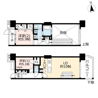 URプロムナード荻窪【8階】の間取り
