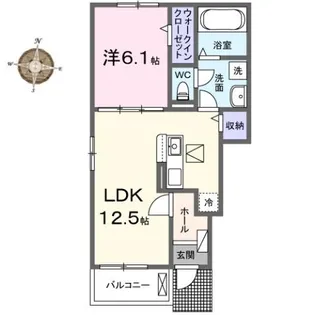 カサプーラ【1階】の間取り