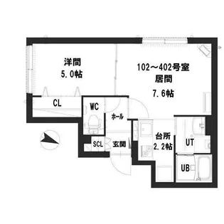 グランメール RA・N23【3階】の間取り