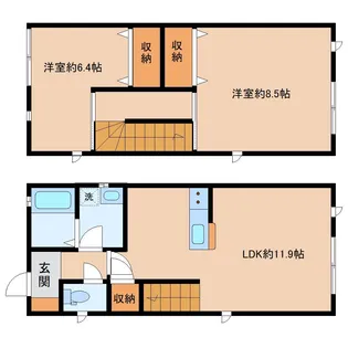 グランハイム折立【1階】の間取り