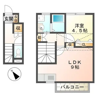 リアン【2階】の間取り