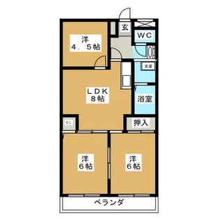 パークサイド【1階】の間取り