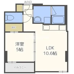 セイワ南堀江リバーレジデンスEAST【3階】の間取り