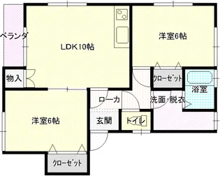 ヴィレッチ若松【1階】の間取り