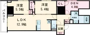 スカイテラス南大塚【6階】の間取り