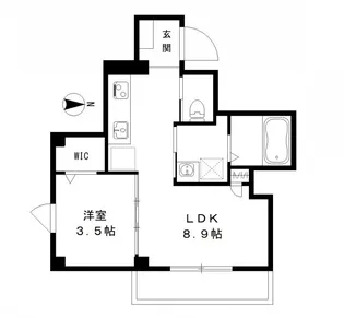 ガレ本八幡【4階】の間取り