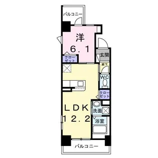 レパラール関口【7階】の間取り