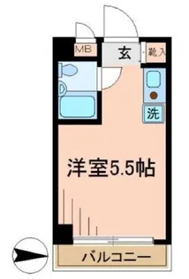 グローリア初穂武蔵境【3階】の間取り