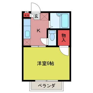 ビュー三光【2階】の間取り