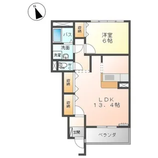 スターテラスうらさ【1階】の間取り