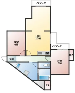 恵善マンション【2階】の間取り