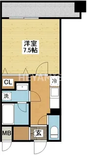 ABITI浜町【4階】の間取り