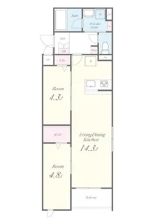 Royal Hills【2階】の間取り