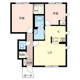 パルテール加古川 A棟【1階】の間取り
