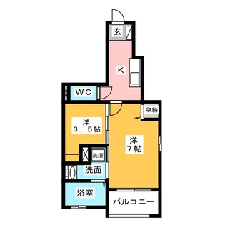 KT・PLACE【1階】の間取り
